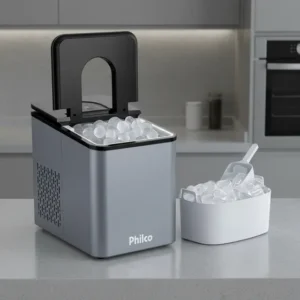 Máquina Fabricadora De Gelo Portátil Philco 12kg Cor Cinza
