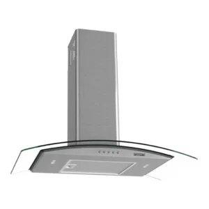 Coifa Fogatti De Parede Clean Vidro Curvo Kromanox 75cm Cor Cromanox