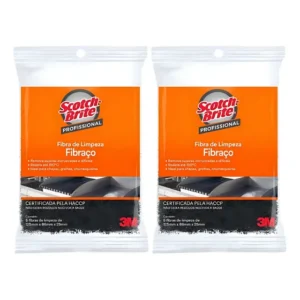 10 Uni. Fibra Limpeza Fibraço Scotch Brite 3m Limpeza Chapas