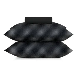 Jogo De Cama Simples 3pçs Casal Slim Preto Altenburg