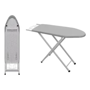 Tábua De Passar Roupa Suprema Aço Mesa Passadeira Dobrável Branco