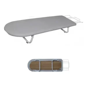 Tabua Mesa Passar Roupa Portátil Dobrável Cama Porta Ferro Lisa Branco