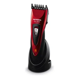 Mostruário Cortador De Cabelos Mondial Flex Clipper Cr-04 Vermelho