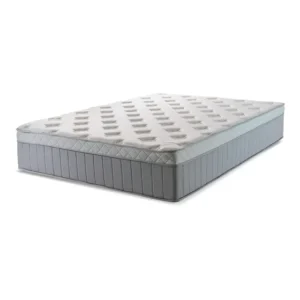 Colchão Casal Molas Ensacadas Ômega 138x32cm Cinza Branco Cor Cinza/branco