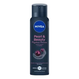 NIVEA Desodorante Antitranspirante Aerossol Pearl & Beauty Fragrância Premium 150ml, Proteção 72h, Previne Irritações, Axilas Suaves