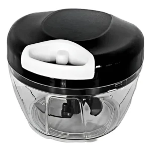 Mini Processador Manual Relet Preto 3 Lâminas Tritura 500ml
