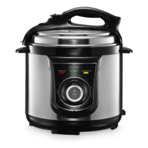 Panela De Pressão Elétrica Elgin Ppr 4 Litros 840w Inox 220v Prateado/preto 220v