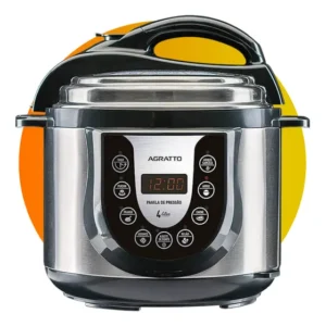 Panela De Pressão Elétrica Pe 4l Inox Cinza 220v