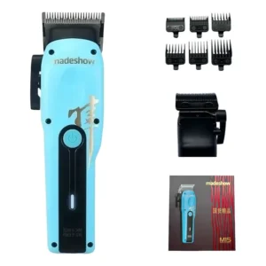 Maquina De Cortar Cabelo Madeshow M15 Profissional Azul 127/220v