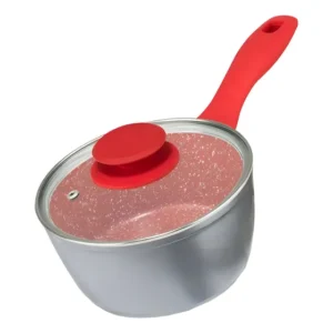 Panela Philco Pph160apr Redstone Com Tampa De Vidro 1,4l Cor Cinza/Vermelho