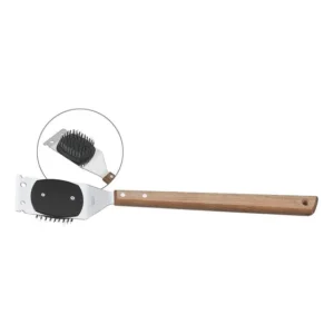 Limpador De Grelha Escova Com Espátula Tramontina 26445/100 Marrom