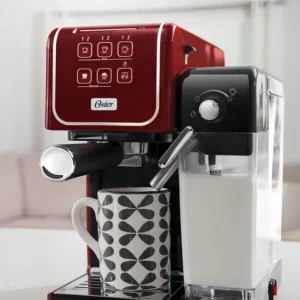 Oster PrimaLatte Touch Red Cafeteira Espresso 1050W -