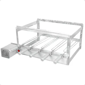 Gira Grill 5 Espetos Inox Churrasqueira Giratória Gg3 Cor Lado Direito