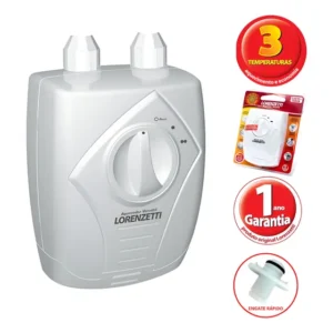 Lorenzetti Aquecedor De Agua Versátil 3 Temperaturas Branco 220 V 5500w Cinza 220v Gn