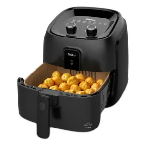 Fritadeira Ar Philco 9l 2000w Cesto Quadrado Paf90b Preto 127v