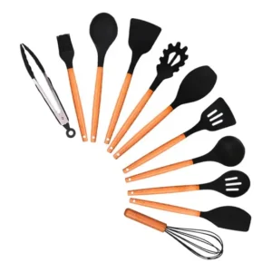 Kit Utensílios De Cozinha Em Silicone - Jogo Com 12 Peças