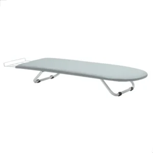 Mesa de Passar Portátil Machado Casa E Lazer com Porta-Ferro Dobrável Branco