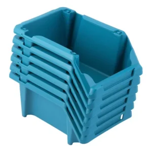 Jogo Gaveteiro Organizador Multiuso Plástico 6 Pçs Azul N3 Azul