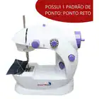 Mini Máquina De Costura Doméstica Portátil Compacta Bivolt Branco 127/220v - Imagem 6