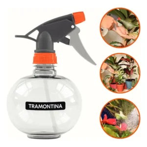 Borrifador Pulverizador Manual 450ml Para Plantas E Limpeza Cor Branco