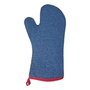 Luva Para Cozinha Temperatura Termica Forno Industrial 35cm Azul