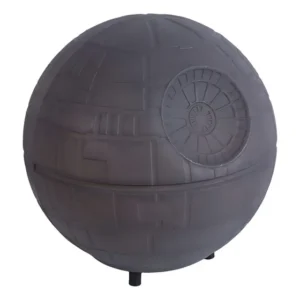 Luminária Abajour Disney Star Wars Estrela Da Morte Usare Cúpula Cinza Estrutura Cinza