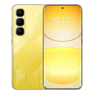 Celular Infinix Hot 60 Pro+ Ai Phone Dual Sim 8gb Ram 256gb Rom Amarillo 5,96 mm Ultrafino Pantalla Curva 3d Amoled 1.5k 144 hz Bateria 5160mah Carga Rápida 45w Diseño Moderno Nfc Jbl Cámara Sony 50mp