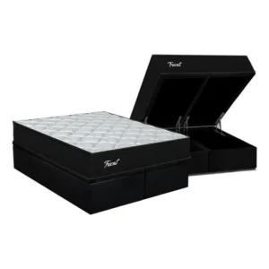 Cama Box Baú King: Colchão Molas Masterpocket Ensacadas Ort Ciano