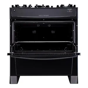Fogão 5 Bocas Com Forno Mônico Top Atlas Mesa Vidro Preto Preto 127/220v