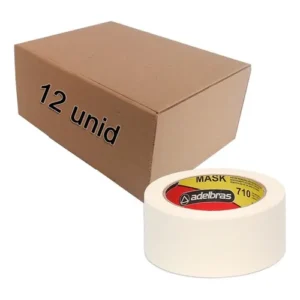 Kit 12 Fitas Crepe Mascaramento Adelbras 710 48mm X 50m Branco