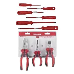 Jogo Chave Fenda Phillips Isolada 150-160nr+ Alicates Gedore Vermelho