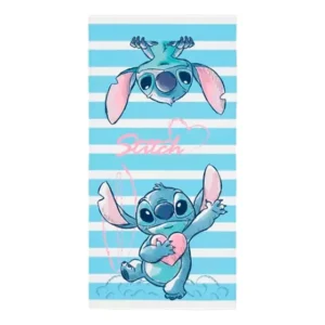 Toalha de banho stitch disney aveludada Lepper