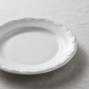 Jogo 12 Pratos Sobremesa Pomerode Branco Porcelana Schmidt