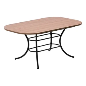 Mesa Carraro 1547 Retangular Pintura Preto Fosco Com Tampo M