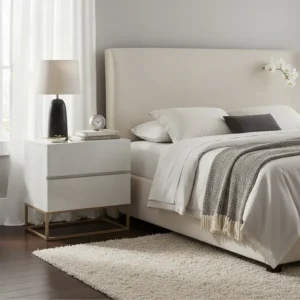 Kit 2 Mesa Cabeceira Mdf Criado Mundo Bide Quarto 2 Gavetas