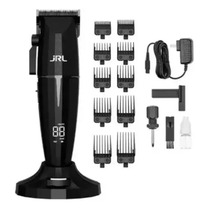 Máquina Cortar Cabelo Sem Fio JRL Onyx Professional 10 Pentes Preto