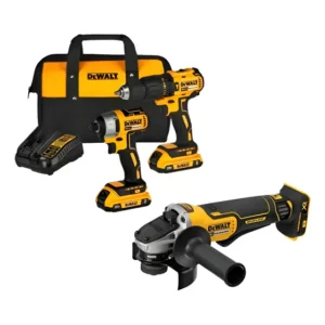 Kit Dewalt Furadeira Dcd7781 Paraf Dcf7871 Lixadeira Bolsa
