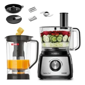 Multiprocessador 7 Em 1 Turbo Chef Mpn-01-be 1000w Mondial Cor Preto Excelente (Recondicionado)