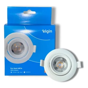 Spot Led Elgin Ambar 3000K 5 W Incandescente Luminária Mr16 Direcionável Redondo