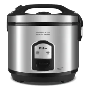 Panela De Arroz Visor Glass 10 Xícara 700w Ph10p 220v Philco Preto/prata 220v