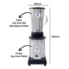 Liquidificador JL Colombo Leve 800w 2L Aço Inox 700W 127V - Imagem 4