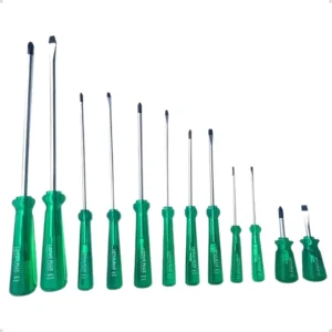 Kit Jogo De Chaves Phillips E Fenda 12 Unidades Marca Lotus Verde