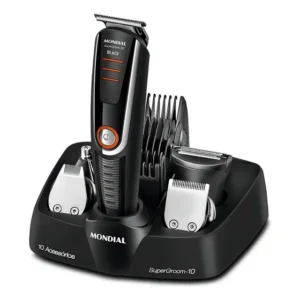 Aparador Mondial Supergroom 10x1 Bg-16 Barba Cabelo Bigode Cor Preto