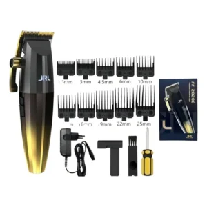 Máquina de Cortar Cabelo Profissional JRL Fade Clipper 2020C Dourado