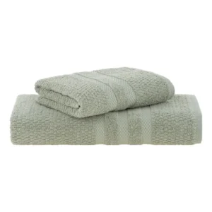 Jogo Toalhas De Banho Buddemeyer 100% Algodão 2pç Extra Soft Cor Verde Lisa