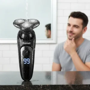 Barbeador Eletrico Maquina Shaver Depilador Barba Cabeça Preto 127/220v