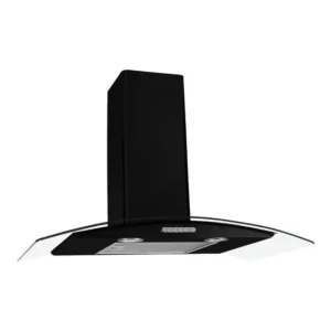 Cvc Fogatti Parede Vidro Curvo Slim Black 80cm *12x S/juros* Cor Preto