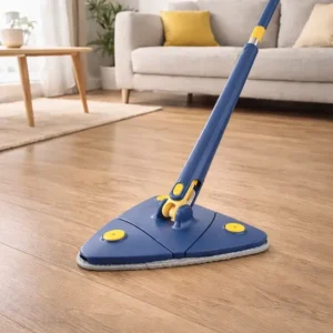 Mop De Limpeza Esfregão Giratório 360 Multiuso Triangular Azul-marinho