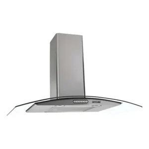 Coifa Parede Vidro Curvo Slim Inox 90cm Bocas Fogatti 127 v Inox