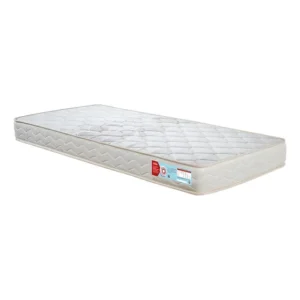 Colchão Solteiro Ortopédico Espuma D20 Orthocrin Cristal D20 - 88x188x14 Bege Tecido Antialérgico Conforto Firme